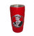 Red Thermos with Silicone Sleeve