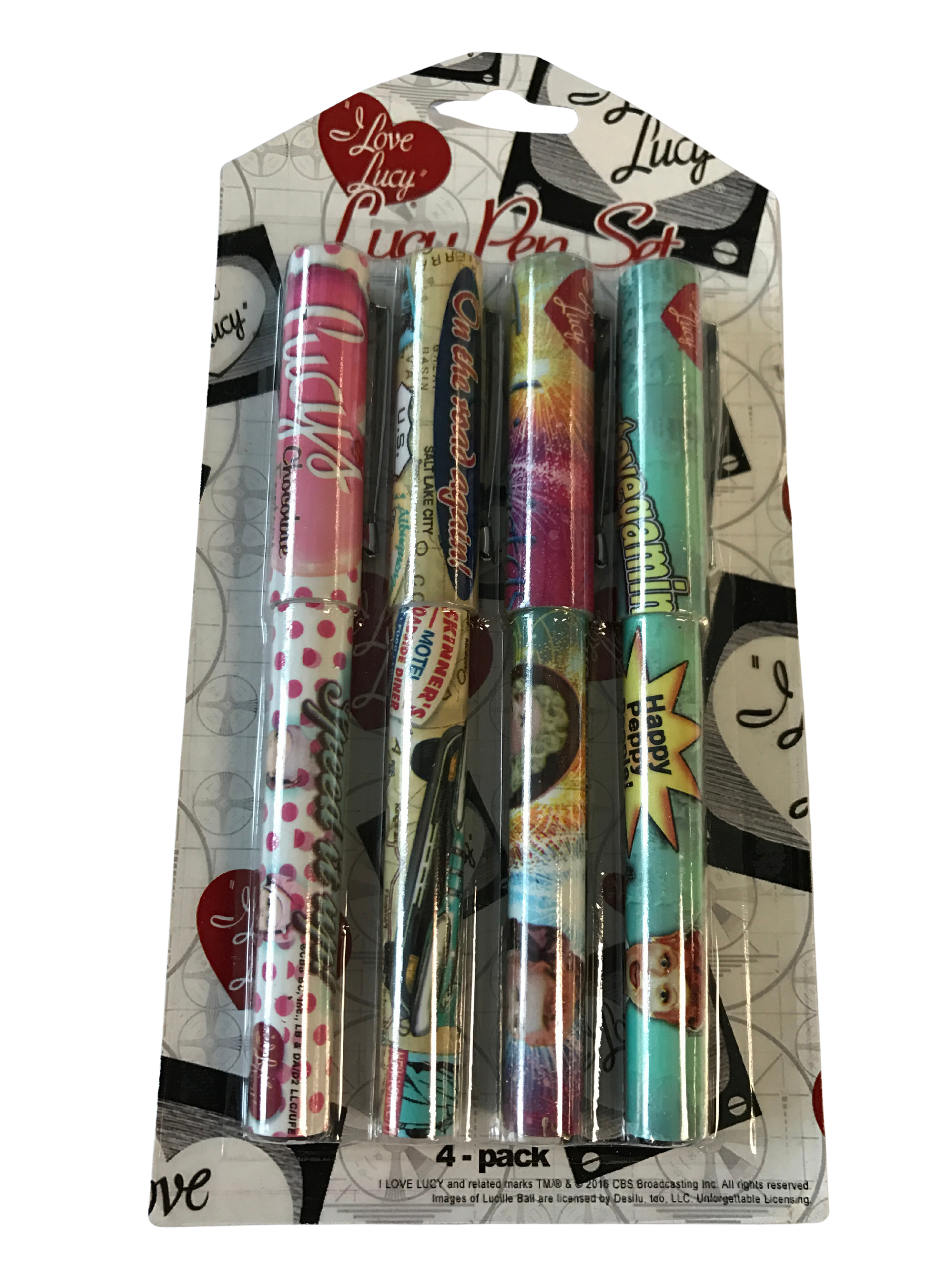 I Love Lucy: 4-Pack Pen Set