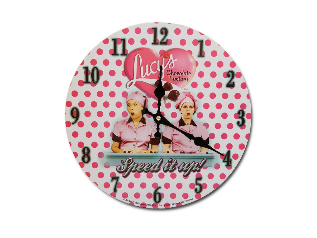 I Love Lucy: &quot;Job Switching&quot; Polka Dot Clock