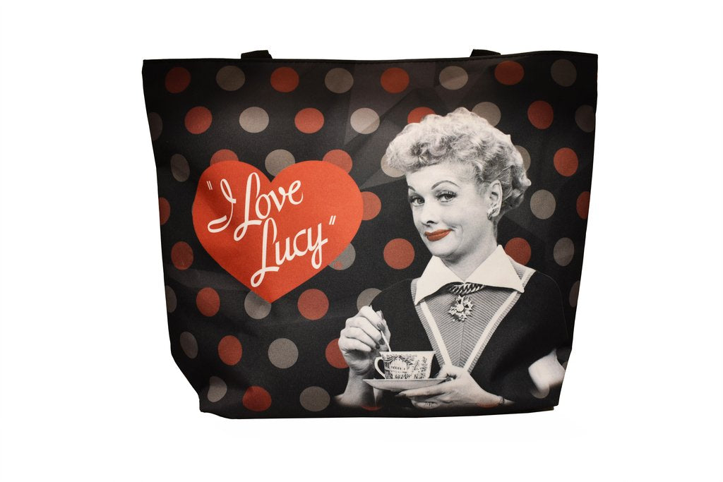 I Love Lucy: Black &amp; Red Tote Bag